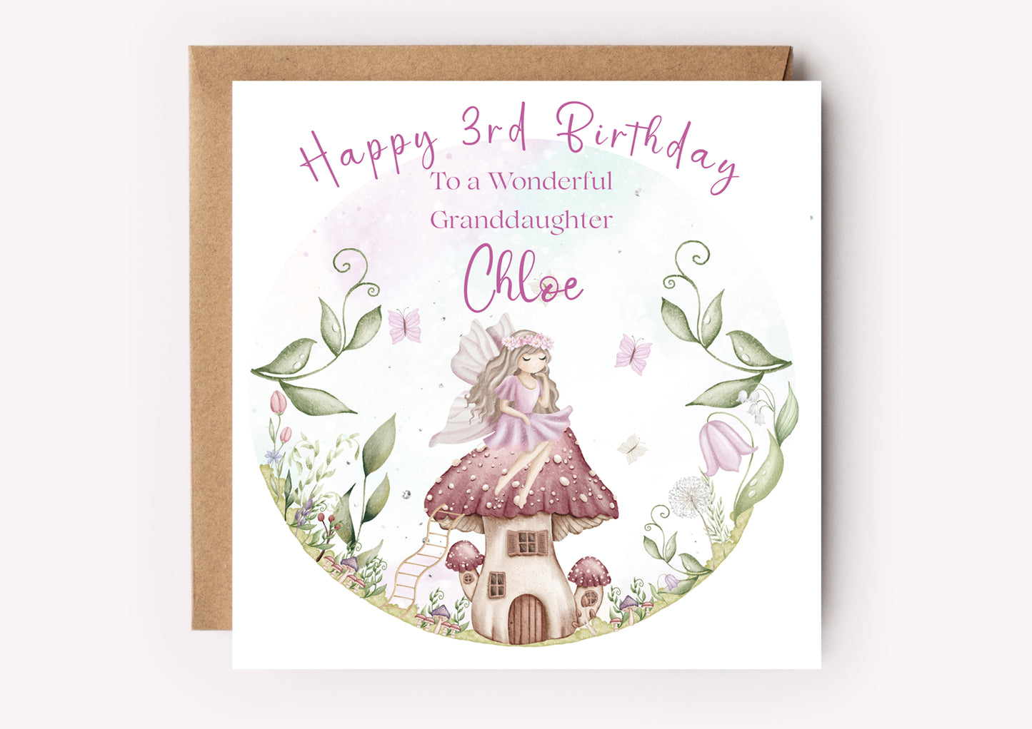 fairy birthday card for girl