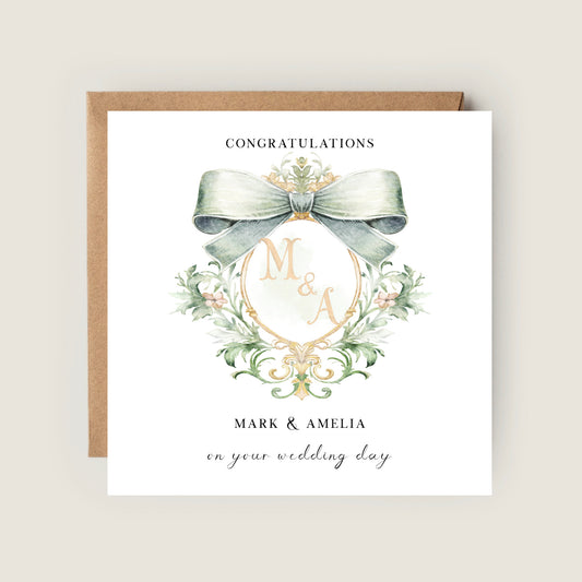 wedding crest card