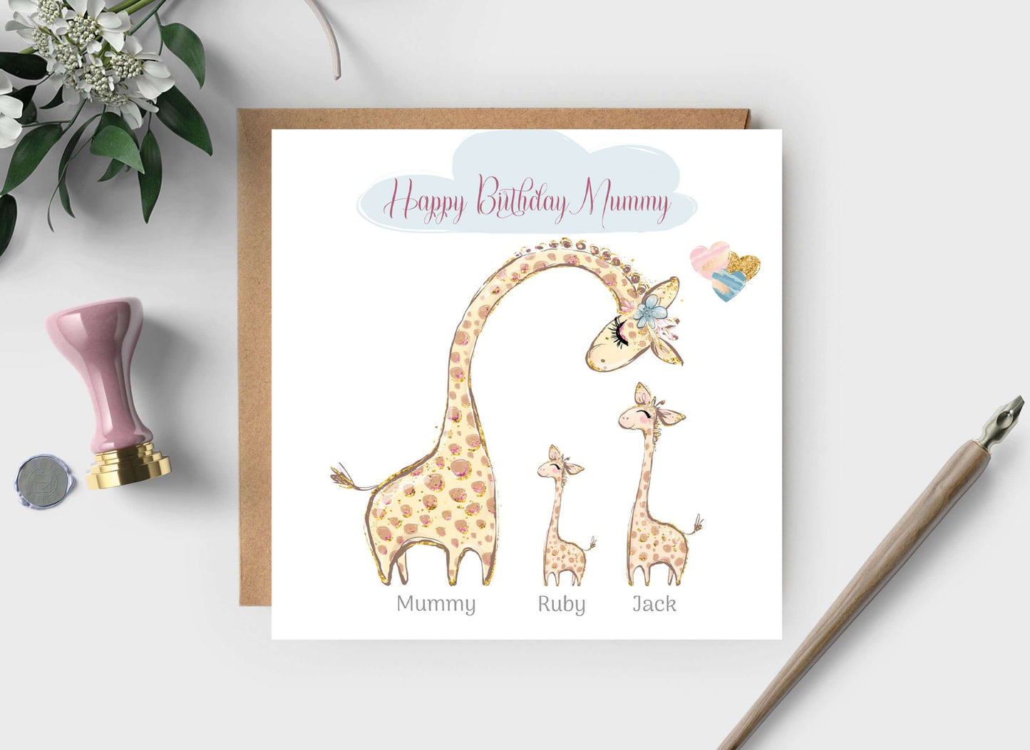 BIRTHDAY CARD FOR MUM, MUMMY, GRANDMA, GRANDMOTHER, NANNY - personalised