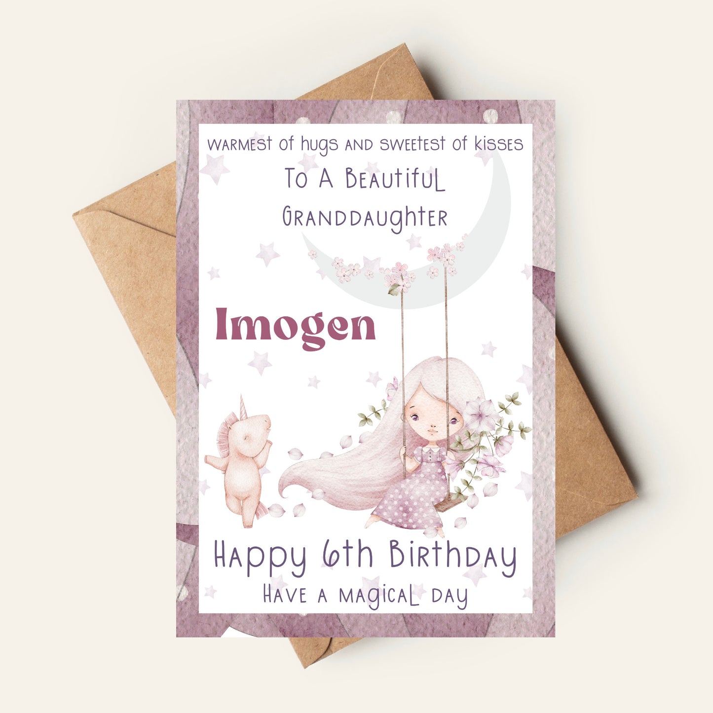 MAGICAL PRINCESS&nbsp;BIRTHDAY CARD FOR GIRLS 