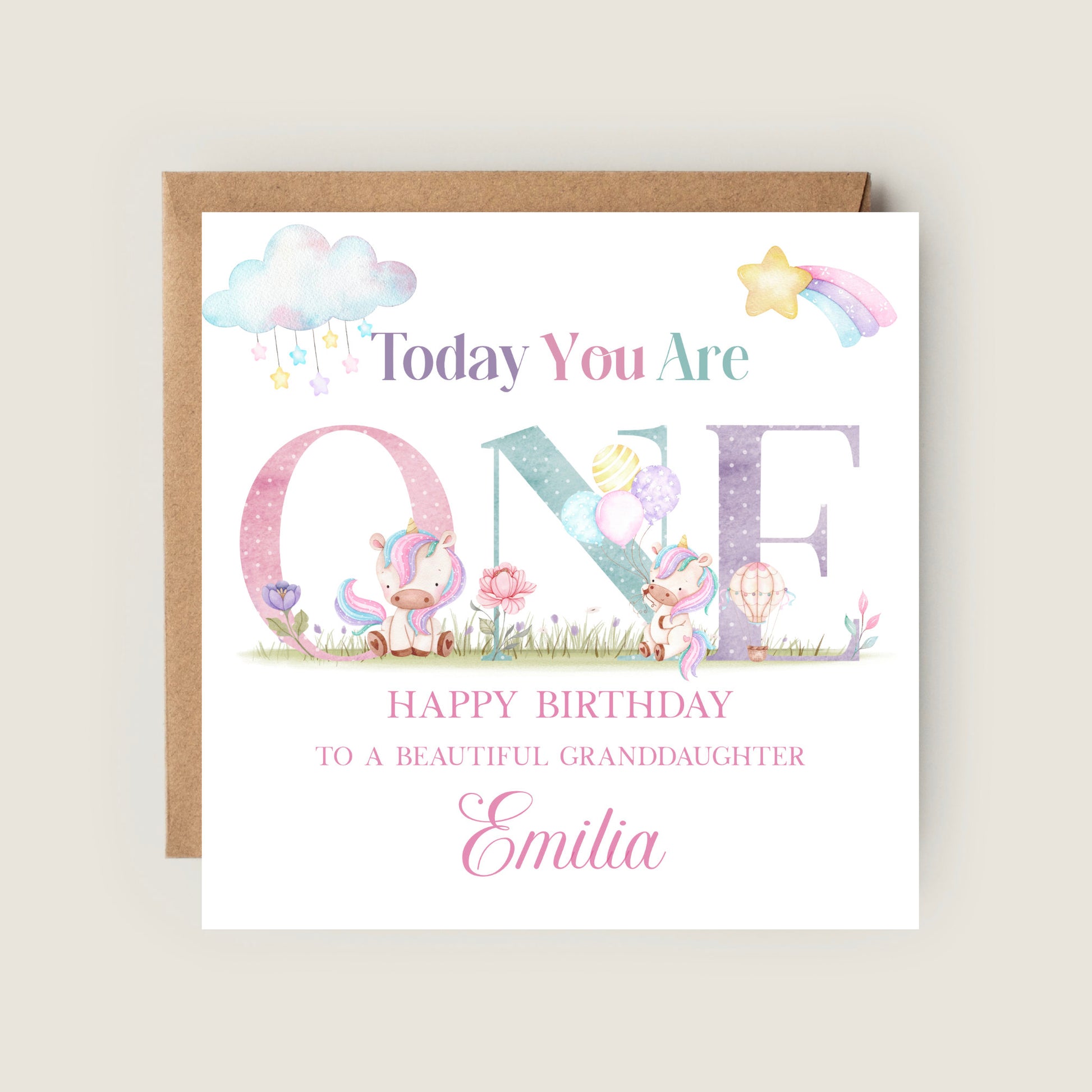 unicorn birthday card