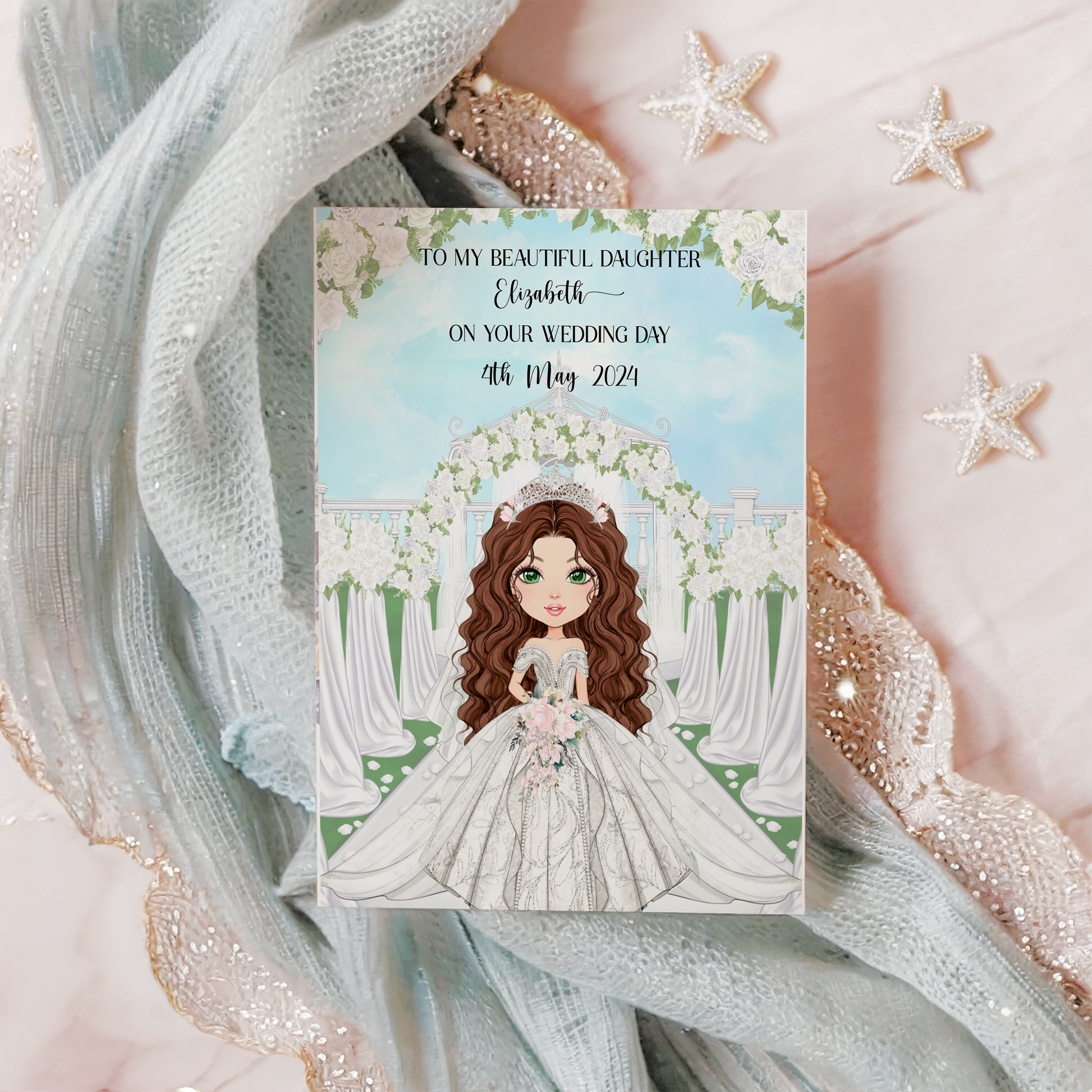 wedding day card for granddaughter