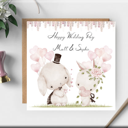 Personalised Wedding Day Card For Couple