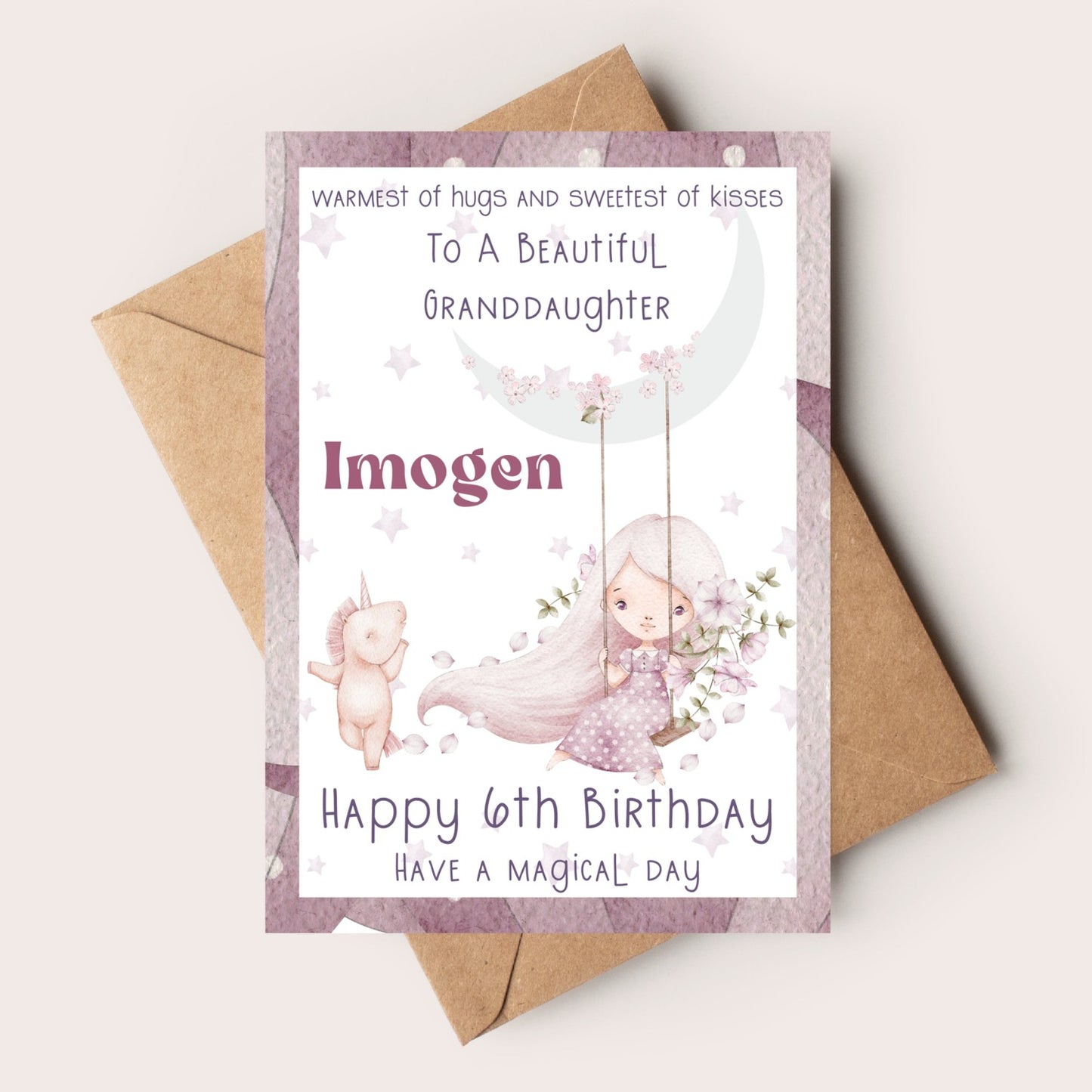 MAGICAL PRINCESS&nbsp;BIRTHDAY CARD FOR GIRLS 