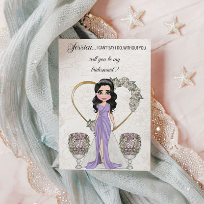 Personalised Bridesmaid Proposal Card