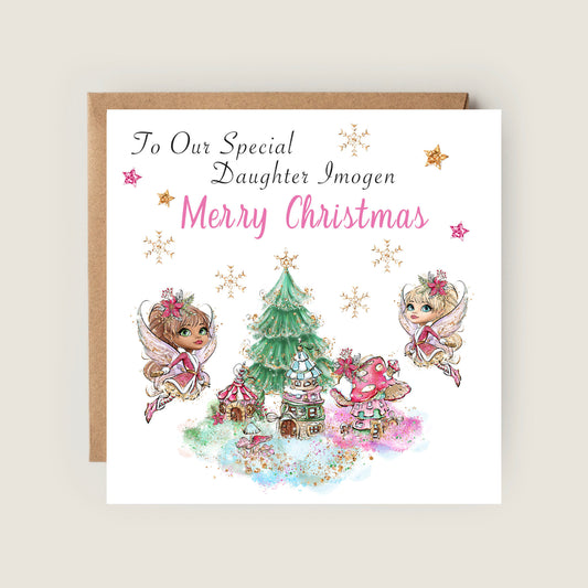 Christmas Card for a Special Granddaughter, Daughter, Niece, Little Girl