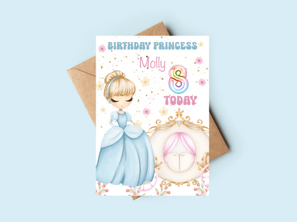 cindarella birthday card