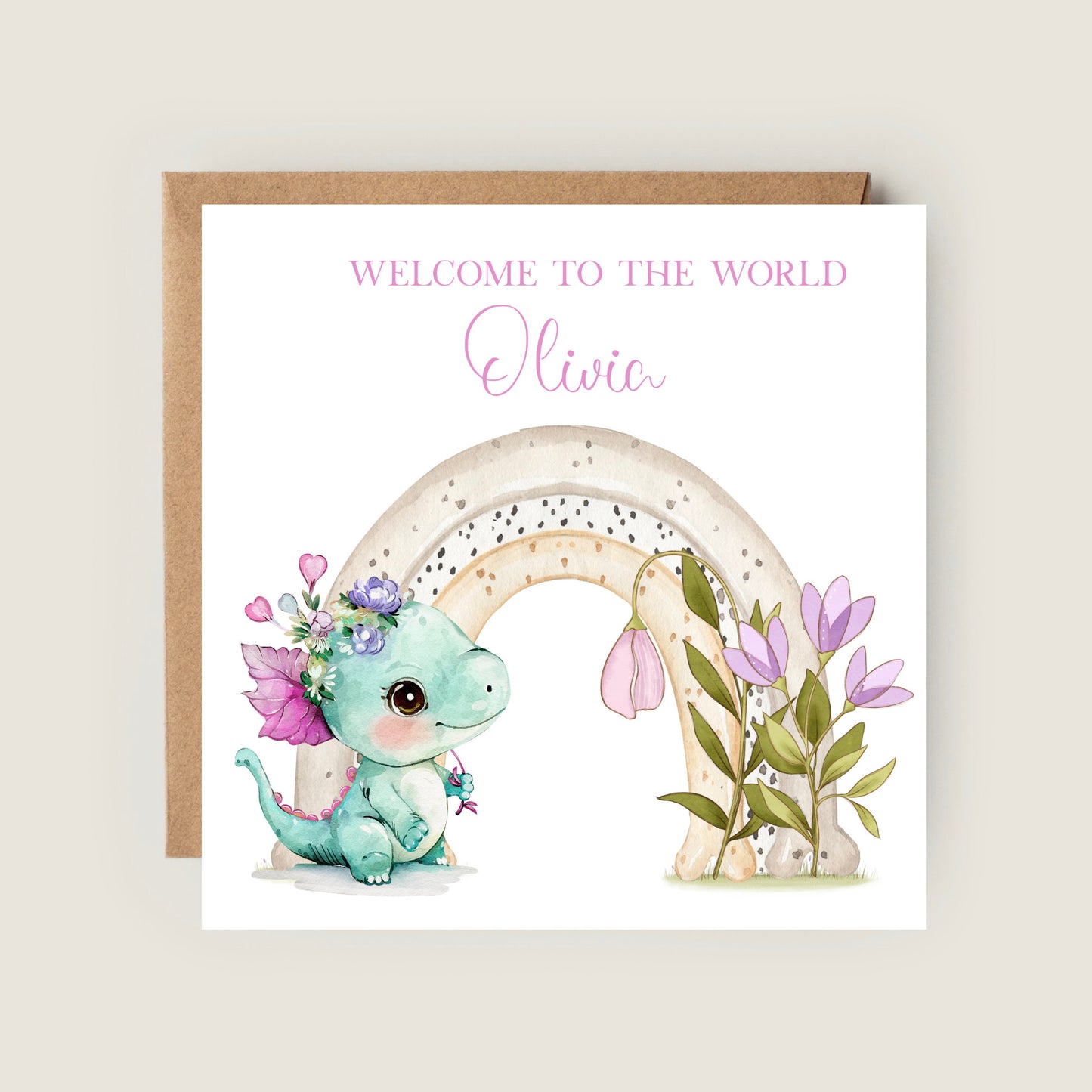 welcome to the world baby girl card