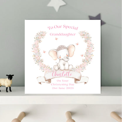 Christening / Baptism / Naming / Dedication Card For Goddaughter