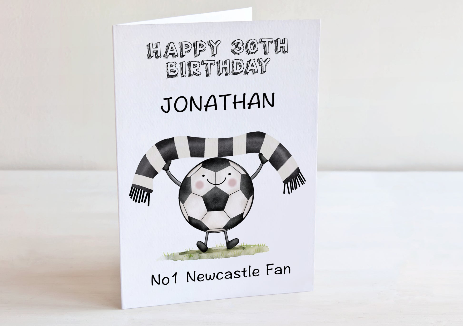 football birthday card