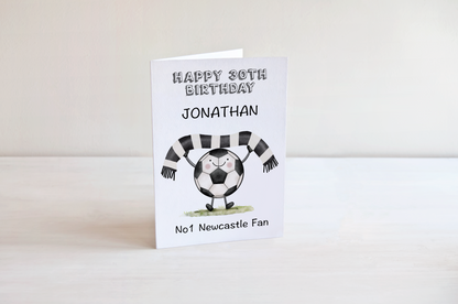 Football Birthday Card for Grandson