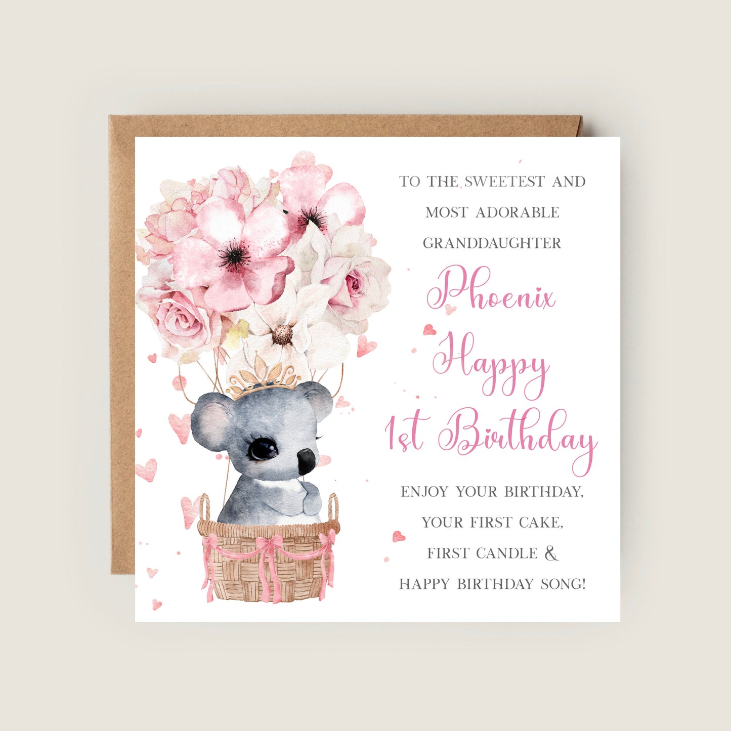 koala birthday card