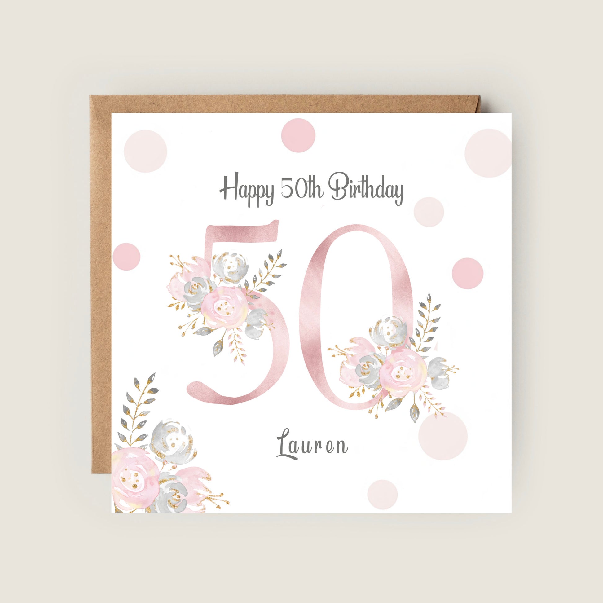 milestone birthday card for women