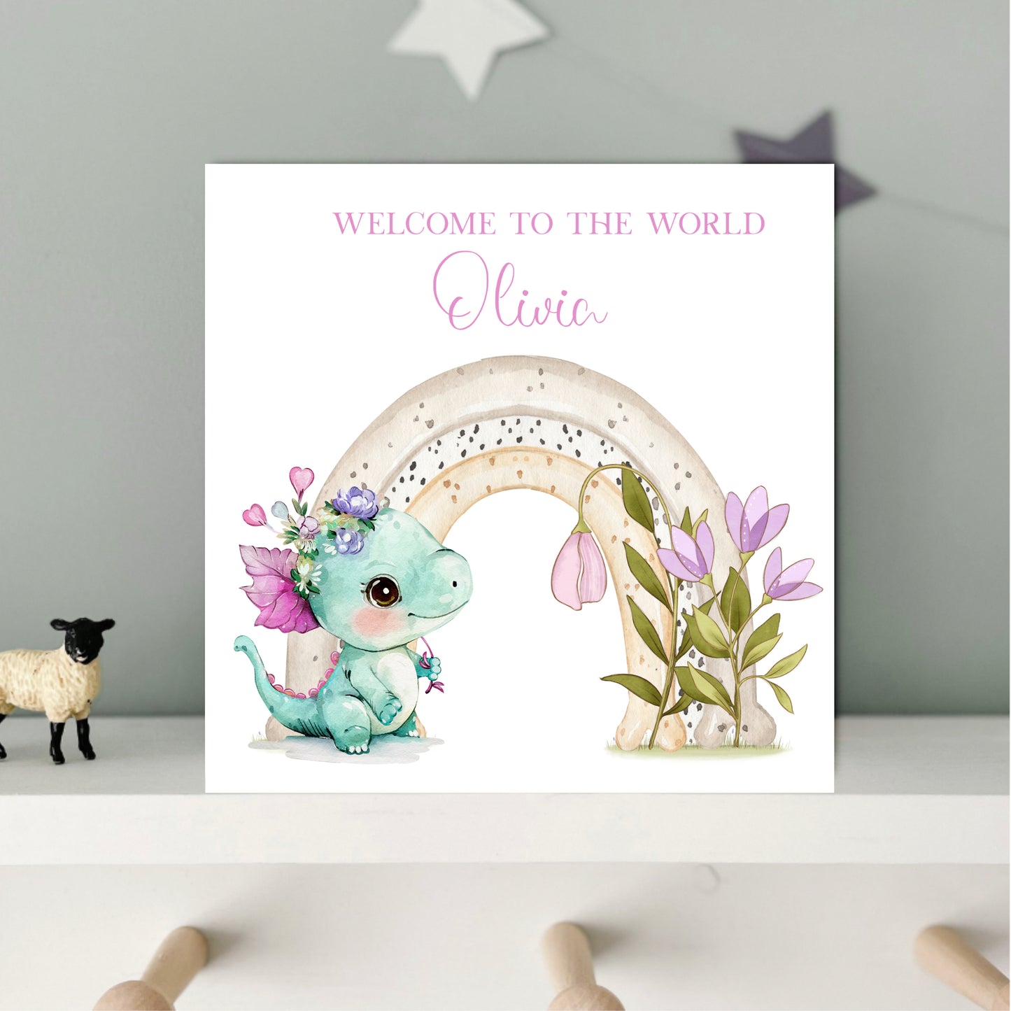 welcome to the world baby girl card