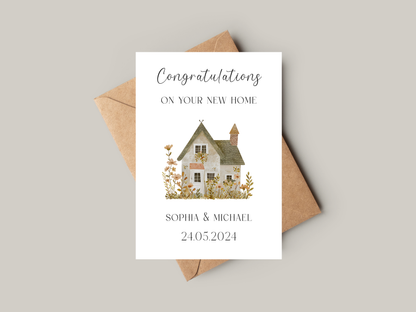 Congratulations On Your New Home Card