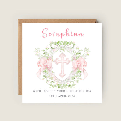 christening card for girls