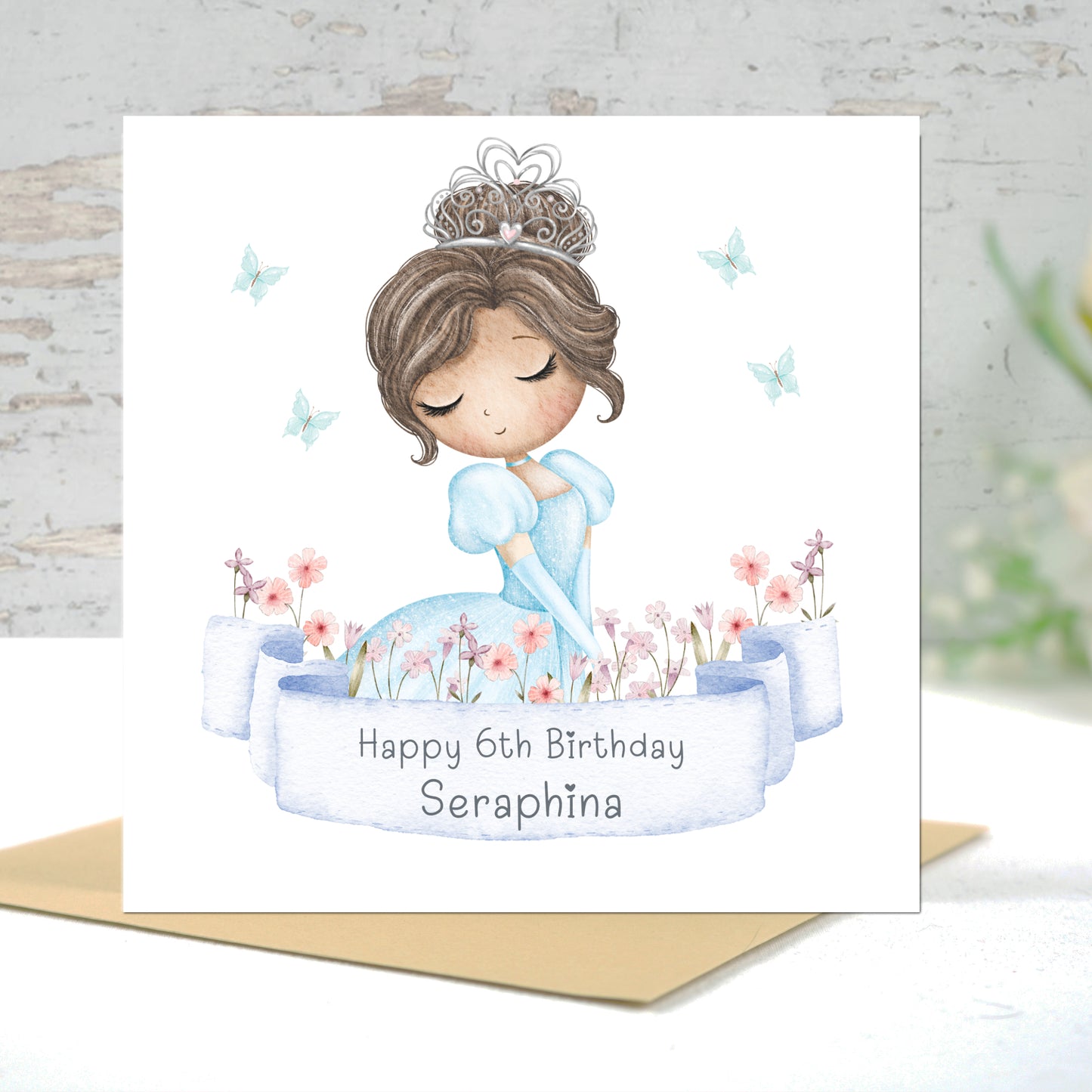 PRINCESS BIRTHDAY CARD FOR GIRLS