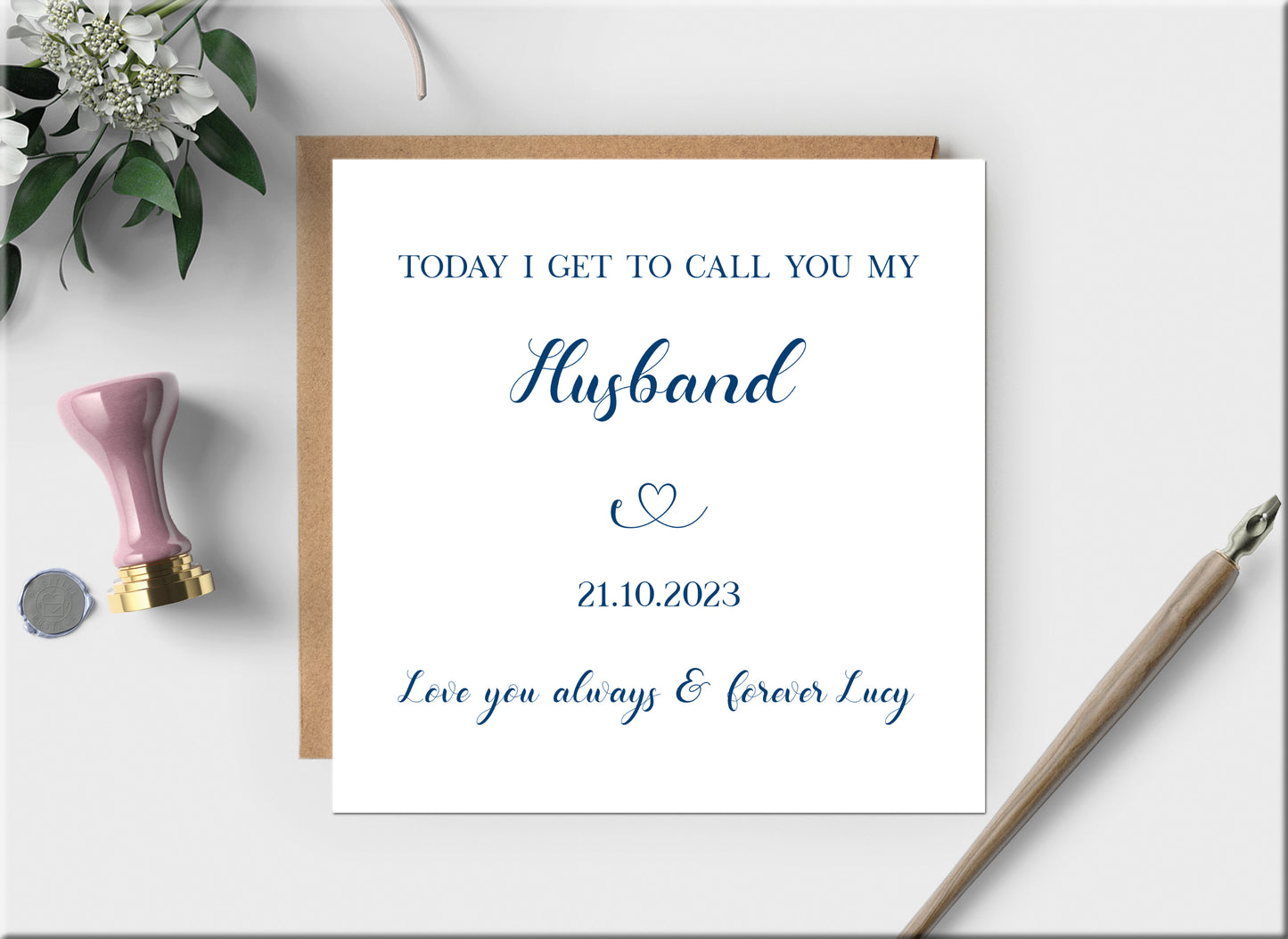 Husband To Be Wedding Card