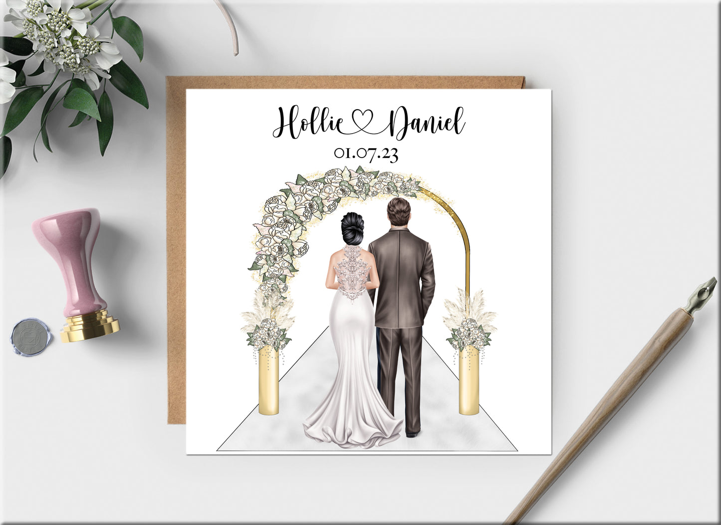 Wedding Day Card For a Couple