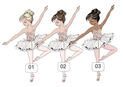 Personalised Girls Birthday Card Ballerina Greeting Card for Daughter Granddaughter Sister Friend Niece 3rd 4th 5th 6th 7th 8th 9th 10th